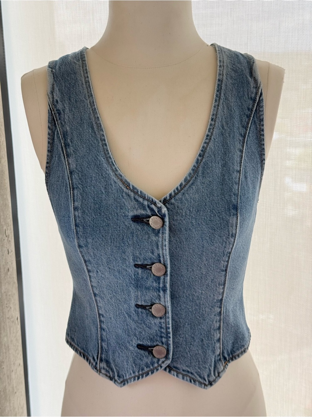 Denim forum denim vest